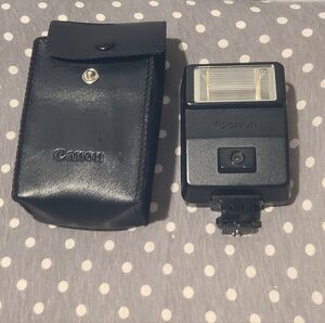 [Great Cond w/ case]  CANON Speedlite 155A Shoe Mount Camera Flash From JAPAN.
